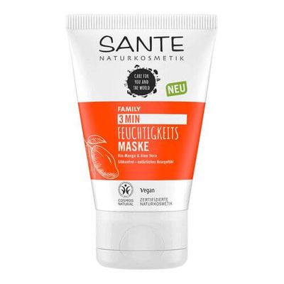 Sante FAMILY 3 Min Feuchtigkeits Maske Bio-Mango & Aloe Vera