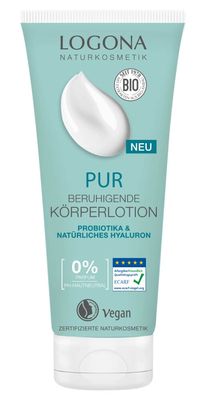 Logona PUR Beruhigende Körperlotion Probiotika & natürliches Hyaluron