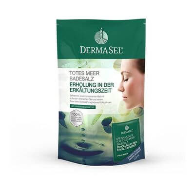 DERMASEL Totes Meer Badesalz+Erkältungszeit SPA