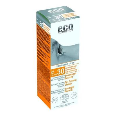 ECO COSMETICS Sonnenölgel Gesicht Sanddorn/Granatapfel LSF 30 transparent