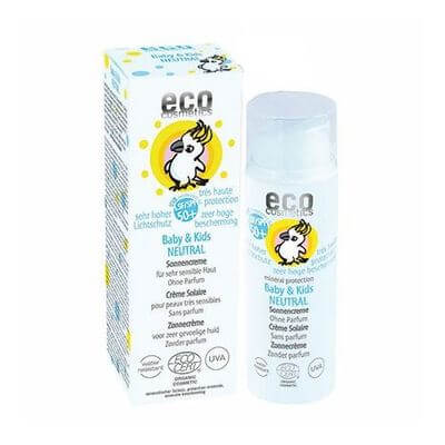 ECO COSMETICS BABY/KINDER Bio Sonnensch.LSF 50+ neut./o.Duft Cr.