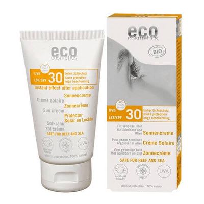ECO COSMETICS SONNENSCHUTZ Bio LSF 30 Sanddorn/Olive Creme
