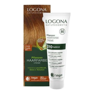 Logona Pflanzen Haarfarbe Creme 210 kupferrot