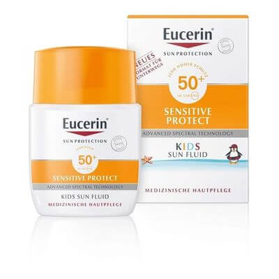 EUCERIN Sun Kids Fluid LSF 50+ f.unterwegs