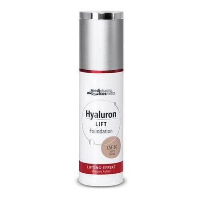 Medipharma Cosmetics HYALURON LIFT Foundation LSF 30 soft nude