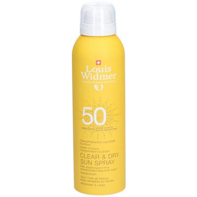 WIDMER Clear & Dry Sun Spray UV 50 parfümiert