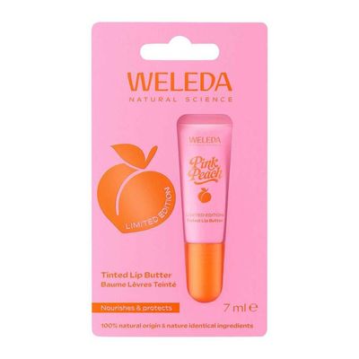 WELEDA Pink Peach tinded Lip Butter